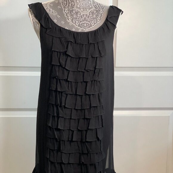 JUICY COUTURE Black Gauze Dress Size 6 - Picture 1 of 11